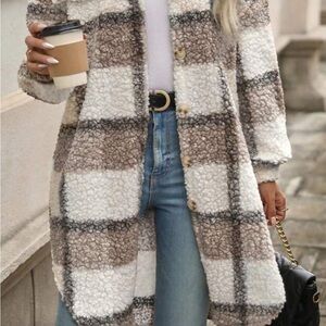 Cozy Plaid Sherpa flannel medium